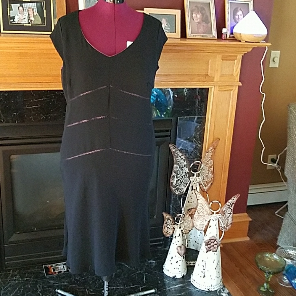 Sangria plus size dress with Pink accents